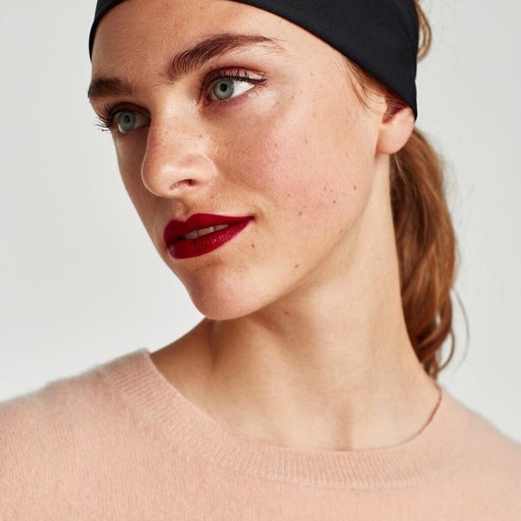 Zara -  Roundneck 100% Cashmere Knit Sweater Limited Edition Pink Nude Size L - Picture 4 of 17